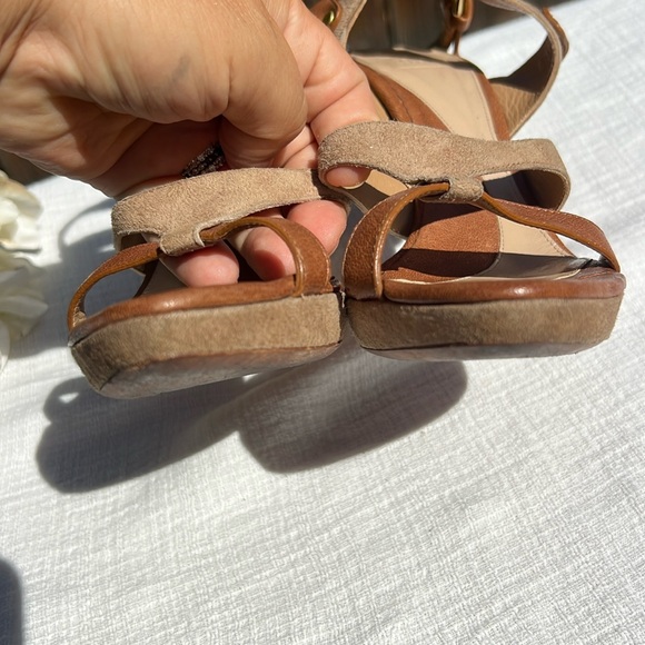 HERVE LEGER Suede / Leather Platform Sandal, Size 8.5. 🤎 - Picture 5 of 17